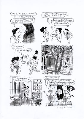 Catherine Meurisse | LE CLAN DE WALDEN – PLANCHE ORIGINALE 92 | Galerie Barbier