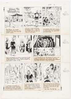 John Cullen Murphy ’’Prince Valiant’’ Sunday Comic Strip Original Artwork -- #2144 Dated 12 March 1978 | Nate Sanders