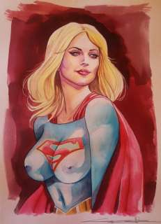 Candita, Giuseppe | G. Candita - - Original drawing - Tribute to SuperGirl - (2022) | Catawiki
