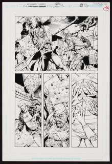 Original Art from JSA 80-Page Giant (2010) #1 Page 32 Pencils by Roberto Castro, Inks by John Floyd | mycomicshop.com