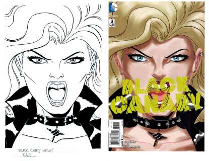 Dave Bullock - black canary #3 cover (2015)