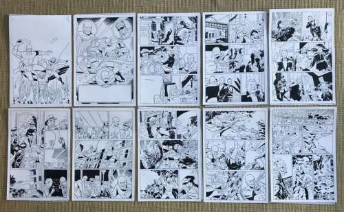 Daniel Torres | Torres, Daniel - 10 original pages Sandman - The Scarlet Ghost (1997) | Catawiki