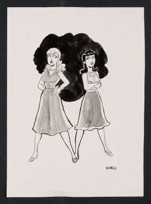 Neil King. | Betty and Veronica Sketch | mycomicshop.com
