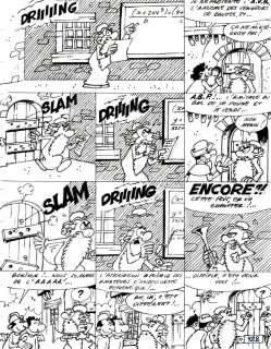 BobÂ DE GROOT - Gag original 422 de LEONARD tome 31 Planche de Story-Board de Bob De Groot