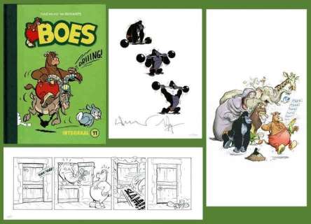 Wil Raymakers, Thijs Wilms | Boes - Luxe editie Boes Integraal deel 11 - Genummerd 10/80 - Met originele strook + ex-libris - Cartonné - EO (2020) | Catawiki