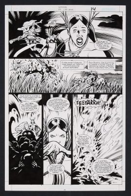 Leonard Kirk, Robin Riggs | Original Art from Supergirl #74 (2002) Page 14 Pencils by Leonard Kirk, Inks by Robin Riggs | mycomicshop.com (Buy It Now)