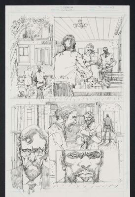 Denys Cowan | Original Art from Django Unchained 3 (2012) Page 23 Pencils | mycomicshop.com (Buy It Now)
