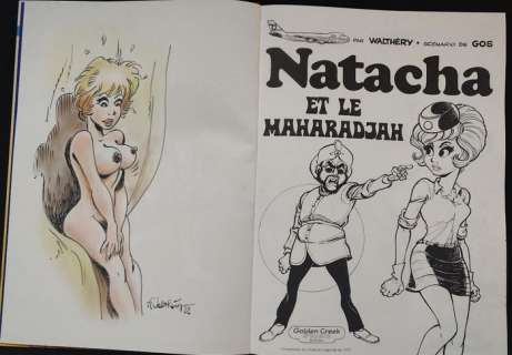 François Walthéry | Natacha T2 - Natacha et le Maharadjah - TL avec dédicace - Cartonné - (2021/2022) | Catawiki