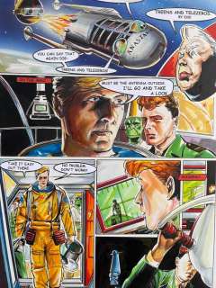 Martin Baines | Martin Baines - Dan Dare - Original colour page + Sketch- Dan Dare Pilot of the Future - (2000) | Catawiki