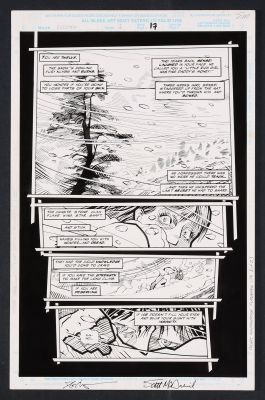 Hector Collazo | Original Art from Elektra: Root of Evil #1 (1995) Page 17 Pencils by Scott McDaniel, Inks | mycomicshop.com