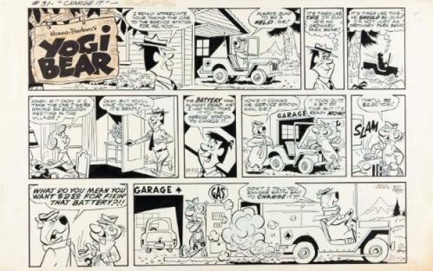 Gene Hazelton | Yogi Bear, Sunday page du 20 décembre 1970 | Galerie 9ème Art