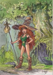 Luguy, Philippe | Luguy, Philippe - Originele tekening in kleur - Ménestia - Le Départ - (2023) | Catawiki