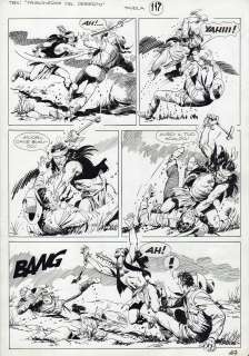 Miguel Angel Repetto - Tavola originale per TEX 505 â€˜Guerra nel deserto‘