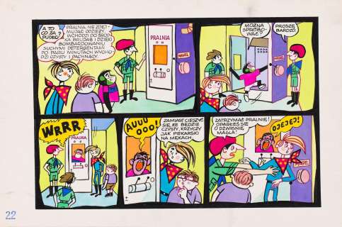 Henryk Jerzy Chmielewski (1923 - 2021) | Henryk Jerzy Chmielewski | "Tytus, Romek i A’Tomek. Księga VII", plansza nr 22, 1990 | Desa Unicum