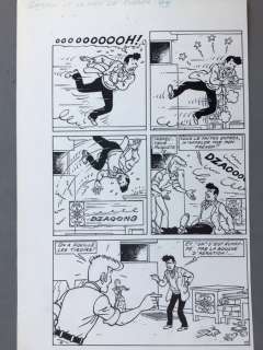 De Moor, Bob | De Moor, Bob - Planche originale - Barelli et le nez de Cléops - (1975) | Catawiki