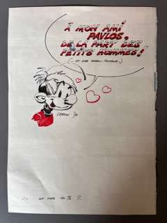 Seron | Les Petits Hommes - Dessin dédicacé de Renaud des Petits Hommes par Seron - (1974) | Catawiki