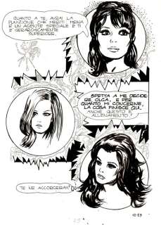 Milo Manara | Genius n. 12 - Milo Manara - Tavola Originale "Mitra Girl" - Page volante - Exemplaire unique - (1970) | Catawiki