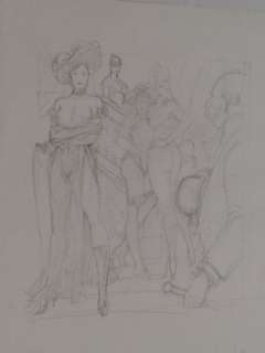 Frollo | Leone Frollo - Studio per Cover Casino -Original illustration - firmata - Page volante - EO | Catawiki