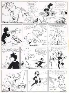 Cance | Pif le chien, planche n°3 Ã  l’encre de Chine de … | Millon