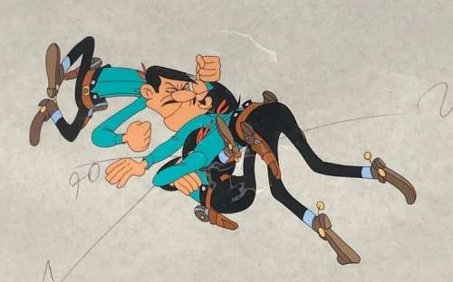 Morris & Studio Belvision | Lucky Luke - 4 Original Production Cels - "Daisy Town" - (1971) | Catawiki