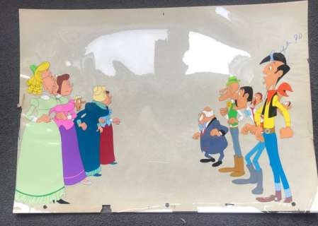 Morris & Studio Belvision | Lucky Luke - 4 Original Production Cels - "Daisy Town" - (1971) | Catawiki