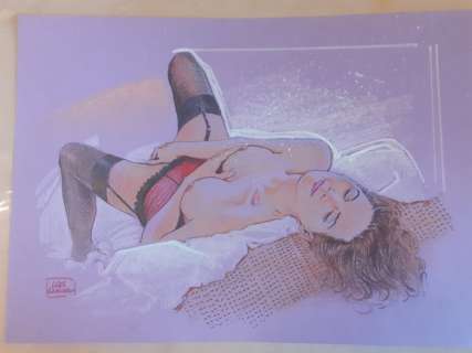 Luca Raimondo | Luca Raimondo - "Autoerotismo" Illustrazione originale firmata" - Page volante - Exemplaire unique - (2022) | Catawiki