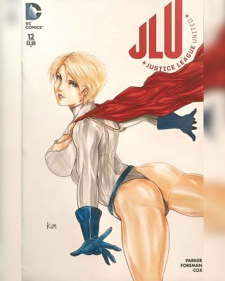 Kevin "KVN" Pacherrez - Power Girl - JLU Blank Cover