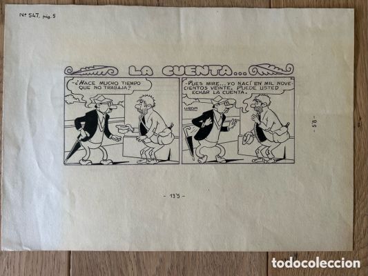 Urda, dibujo para TBO | todocoleccion (Buy It Now)