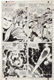 Jack Kirby and Vince Colletta Thor #152 page 8 Original Art (Marvel, 1968). With the Destroyer down, Asgard -
