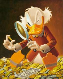 Carl Barks The Expert Oil Painting Original Art (1975). Offered here is a precious close up portrait of - | Heritage