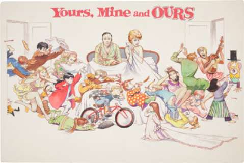 Frank Frazetta Yours, Mine, and Ours Movie Poster Illustration Original Art (1968). One of only 14 - | Heritage