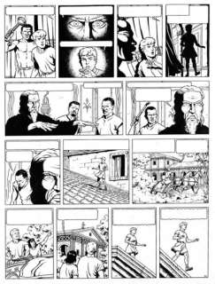 Jacques Martin | ALIX, Â« LA GRIFFE NOIRE Â» Planche originale Ã  l’encre de | Kahn et Associés