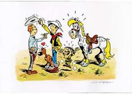 Formosa | Formosa, Gil - Dessin original couleur - Couverture alternative Le père de Lucky Luke - (1999) | Catawiki