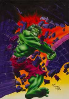 Gene Colan, Rudy Nebres, and Peter Ledger Hulk #15 Frontispiece Illustration Original Art (Marvel, 1979). No mere -