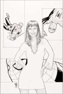 Stephane Roux Amazing Spider-Man #603A Cover Original Art (Marvel, 2009). Although production notes at the -