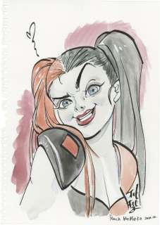 Momoko Hand-Drawn Color Illustration "Harley Quinn The New 52!" | Mandarake (Big Web)