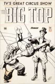Edd Ashe Big Top Comics #1 Cover Original Art (Toby, 1951). This is a stunning piece of work by Edd (Eduard) Ashe, -