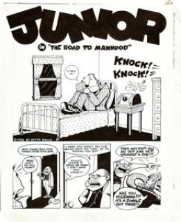 Peter Bagge Neat Stuff #5 Complete 10-Page Story "The Road to Manhood" Original Art (Fantagraphics, 1986). -