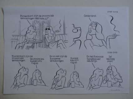 Kolk, Hanco | Hanco Kolk - 2 Originele stroken - S1ngle - 5298/99 - Formaat: 29,7 x 21 cm. - (2020) | Catawiki