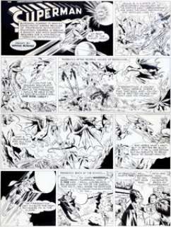 Wayne Boring Superman Sunday Comic Strip #471 Original Art dated 11-7-48 (McClure Syndicate, 1948). In this offbeat -