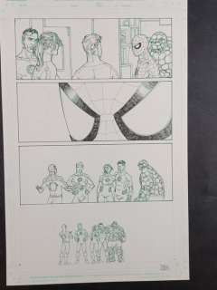 Alberti, Mario | Spider-Man - Tavola originale "Spiderman and Fantastic Four" | Catawiki