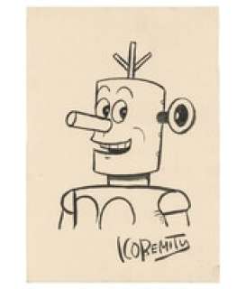 Koremitsu Maetani Hand-Drawn Illustration "Robot Third Class" | Mandarake (Big Web)