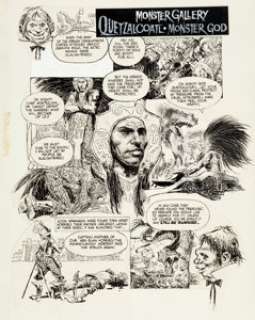 Luis Garcia Mozos Eerie #43 Inside Front Cover Original Art (Warren, 1972). Cousin Eerie introduces this one -