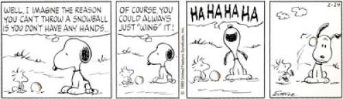 Charles Schulz Peanuts Daily Comic Strip Original Art dated 2-24-93 (United Feature Syndicate, 1993). This - | Heritage