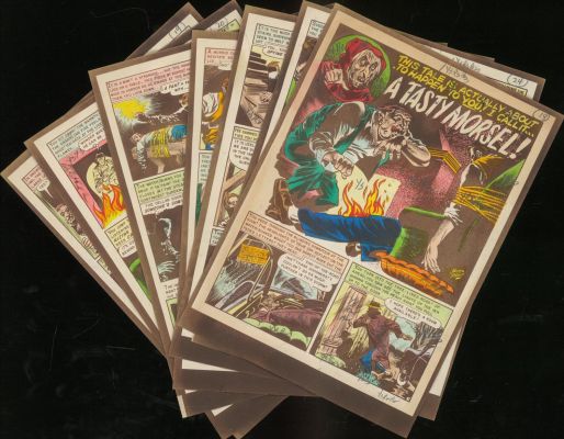 Davis-A Tasty Morsel! Haunt of Fear #5, 7pg Silver Print Story (1951) | Russ Cochran