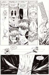 Mark Pacella and Dan Panosian X-Force #11 Page 17 Original Art (Marvel, 1992).  It turns out that Domino is -