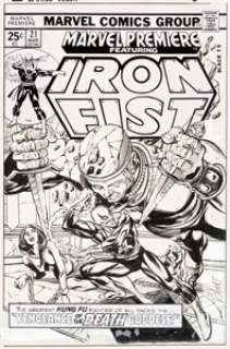 Gil Kane and Tom Palmer Marvel Premiere #21 Iron Fist Cover Original Art (Marvel, 1975). One of the best -