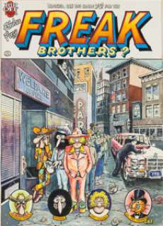 Gilbert Shelton and Dave Sheridan The Fabulous Furry Freak Brothers #4 Cover Original Art (Rip Off Press, -