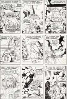 Jack Kirby and Joe Sinnott Fantastic Four #100 Story Page 16 Original Art (Marvel, 1970). The Fantastic -