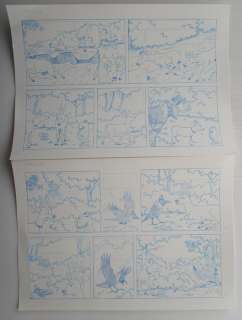 Stallaert, Dirk / Studio Vandersteen | Stallaert, Dirk / Studio Vandersteen - Originele pagina in blauw potlood (p.7) - Suske en Wiske - De beestige brug - (2014) | Catawiki